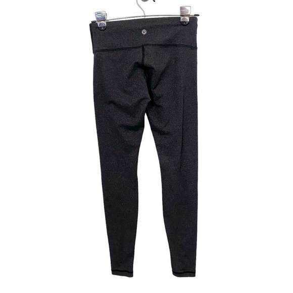Lululemon Gray Full-Length Leggings Herringbone in Sz 4 w/ 30” Inseam - Picture 1 of 11